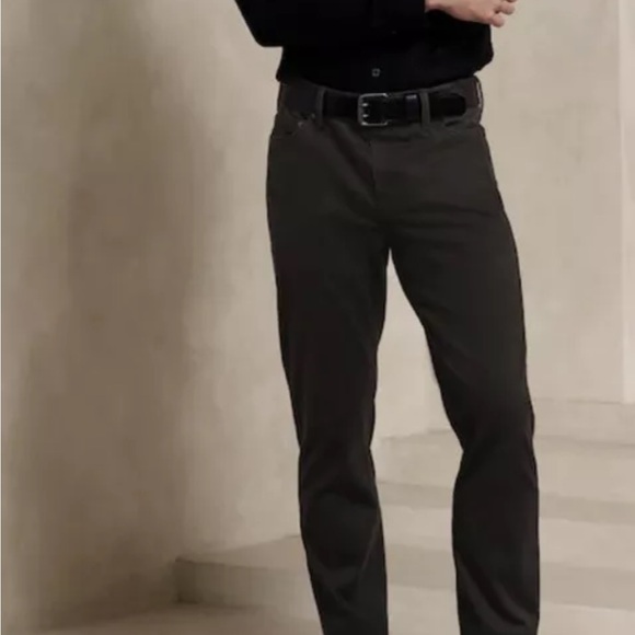 Banana Republic Mens Slim Traveler Pant 2.0 Charcoal 34x30 - Picture 1 of 4